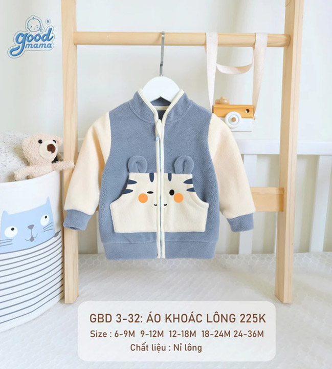 Goodmama cotton fleece fur jacket GBD3-32