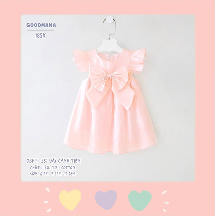 Goodmama silk and cotton fairy-wing dress GBH4-35