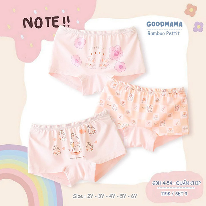 Goodmama bamboo Pettit underwear set GBH4-54