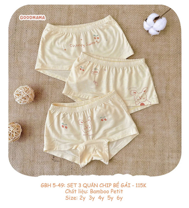 Set of 3 girls underwear GBH5-49