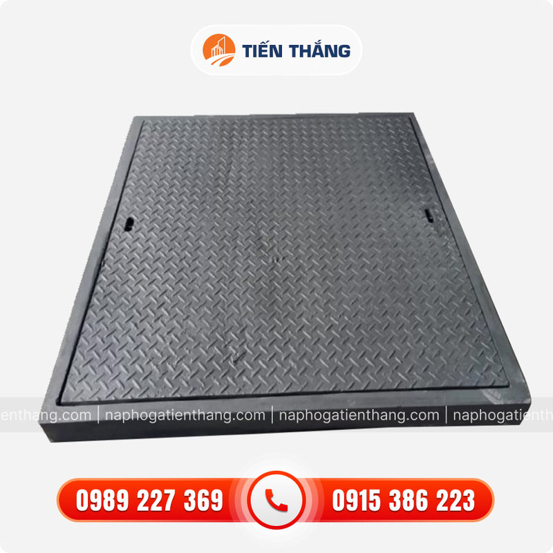Composite manhole cover square frame square lid