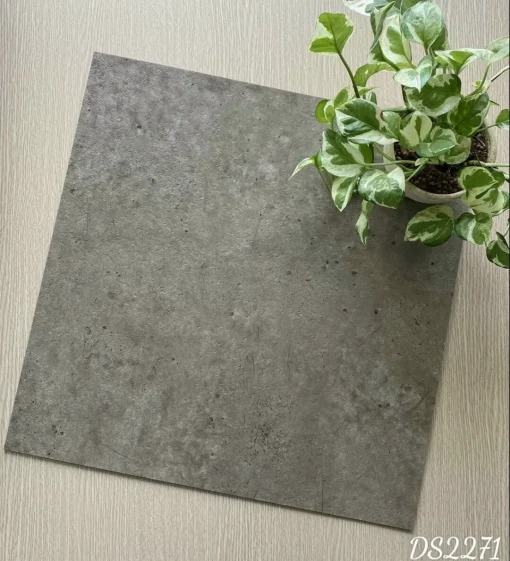 Concrete-look vinyl flooring