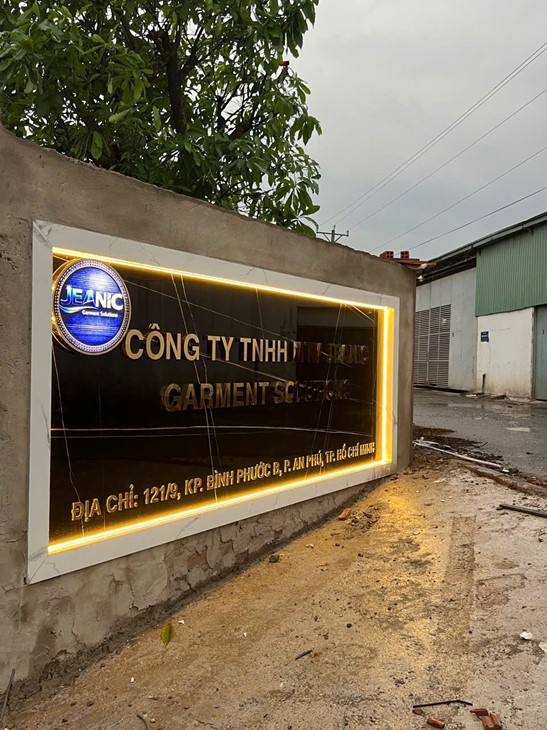 Company signboard