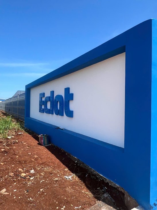 Outdoor  raised logo