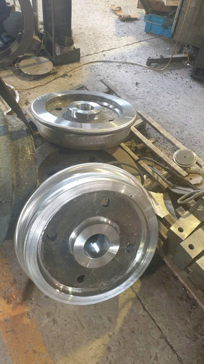 C45 steel crane wheel and shaft
