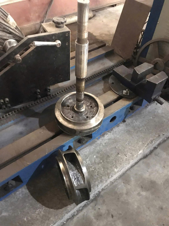 High-chromium alloy cast iron pump impeller