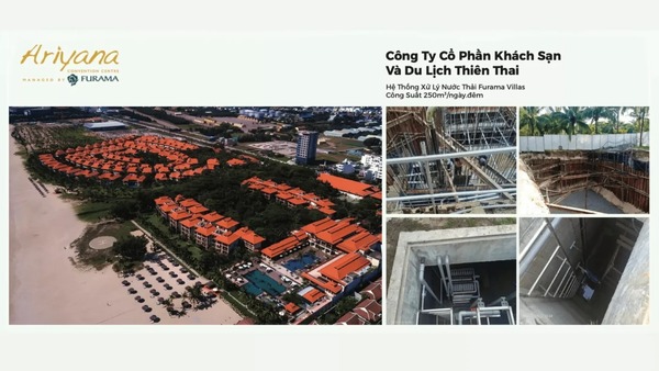 Furama Villas wastewater treatment system - Capacity: 250m3/day
