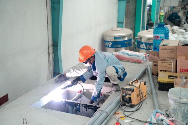 Construction of wastewater treatment system for Chau Do Joint Stock Company