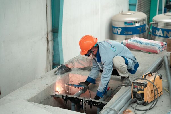 Construction of wastewater treatment system for Chau Do Joint Stock Company