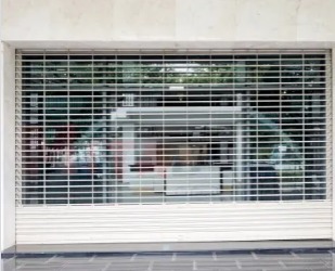 Security grille roller shutters