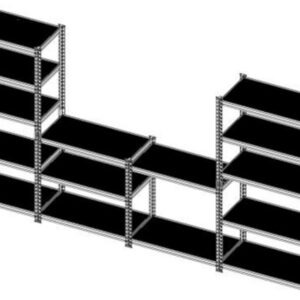 5-tier steel-shelf storage rack