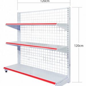 3-tier wire shelf D120 cm