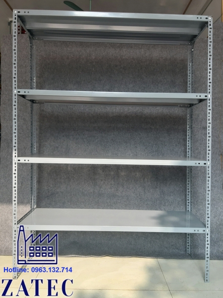 4-tier slotted angle rack