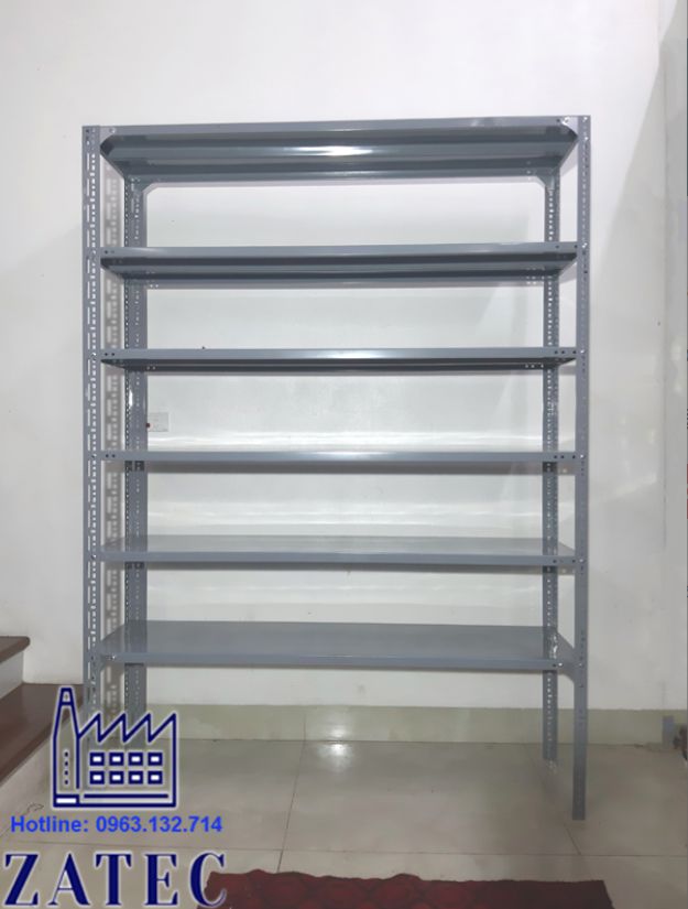 6-tier slotted angle rack