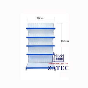 5-tier supermarket shelf D70xH180 cm