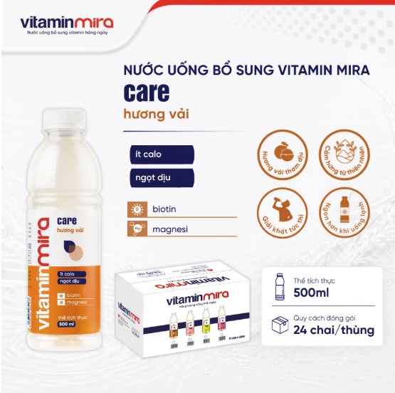 Mira Care vitamin supplement drink with lychee flavor