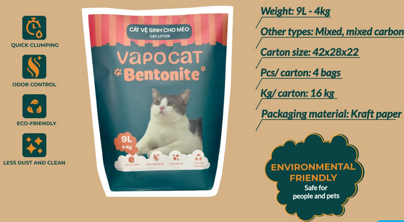 Eco-friendly cat litter