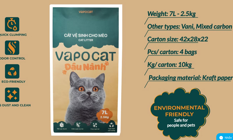 Eco-friendly cat litter