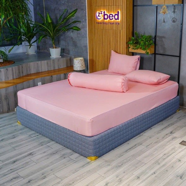 Zzbed Modal silk bedding set - Dark pink (MD05)