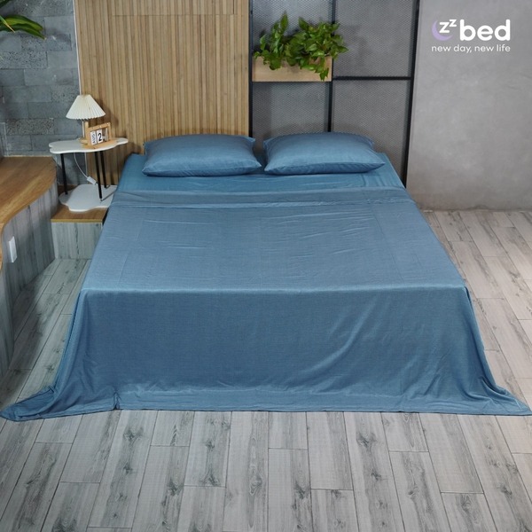 Zzbed Modal silk bedding set - Deep blue