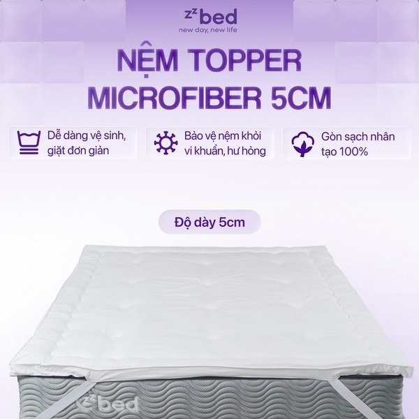 Zzbed microfiber mattress topper
