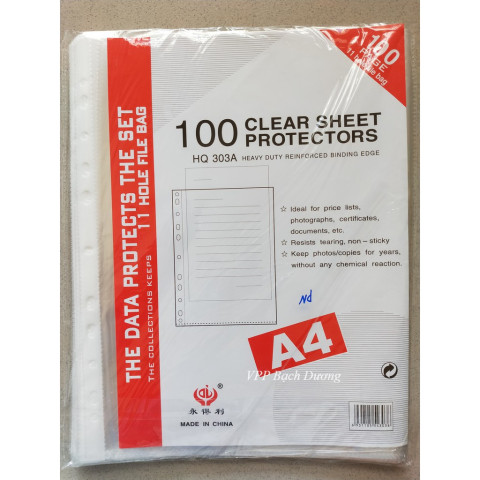 A4 punched file folder