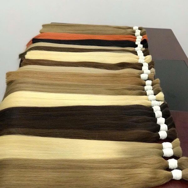 Raw and virgin human hair extensions