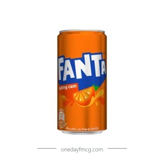 Fanta orange flavored soft drink
