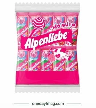 Alpenliebe lollipop strawberry