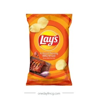 Lays Brazilian baked ribs flavored potato chips