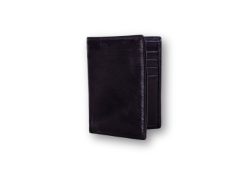 Mens vertical leather wallet