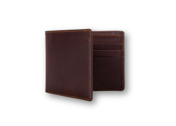 Mens brown leather wallet