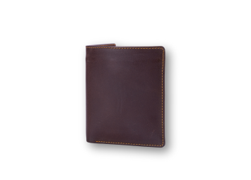 Mens waxed leather wallet