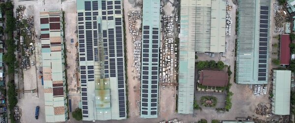 1,500 kWp rooftop solar system at Enterprise 380 - Quy Nhon Factory 2
