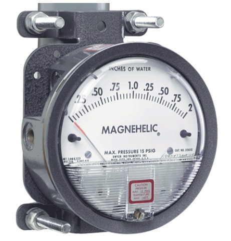 Dwyer Series 2000 Magnehelic differential pressure gauge