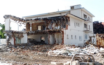 Old house demolition