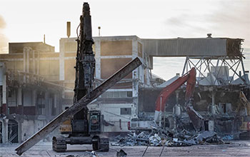 Factory demolition