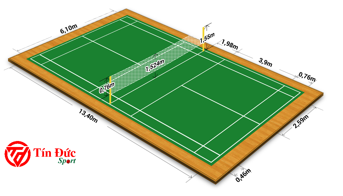 Badminton court construction