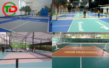 Pickleball court construction