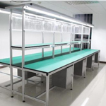 Double workbench with aluminum profile frame