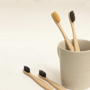 Bamboo toothbrush for dog