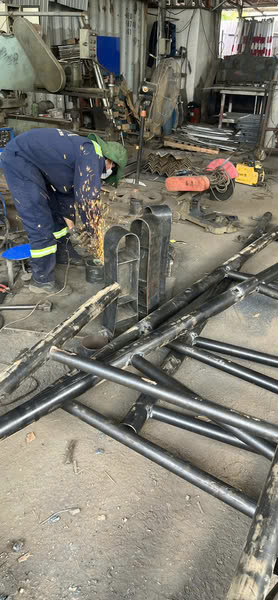 Road marking construction