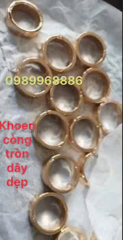 Flat strap round rings