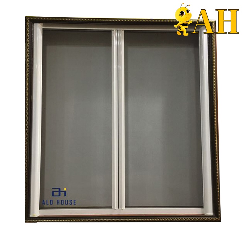 2-Panel Horizontal Retractable Insect Screen Door