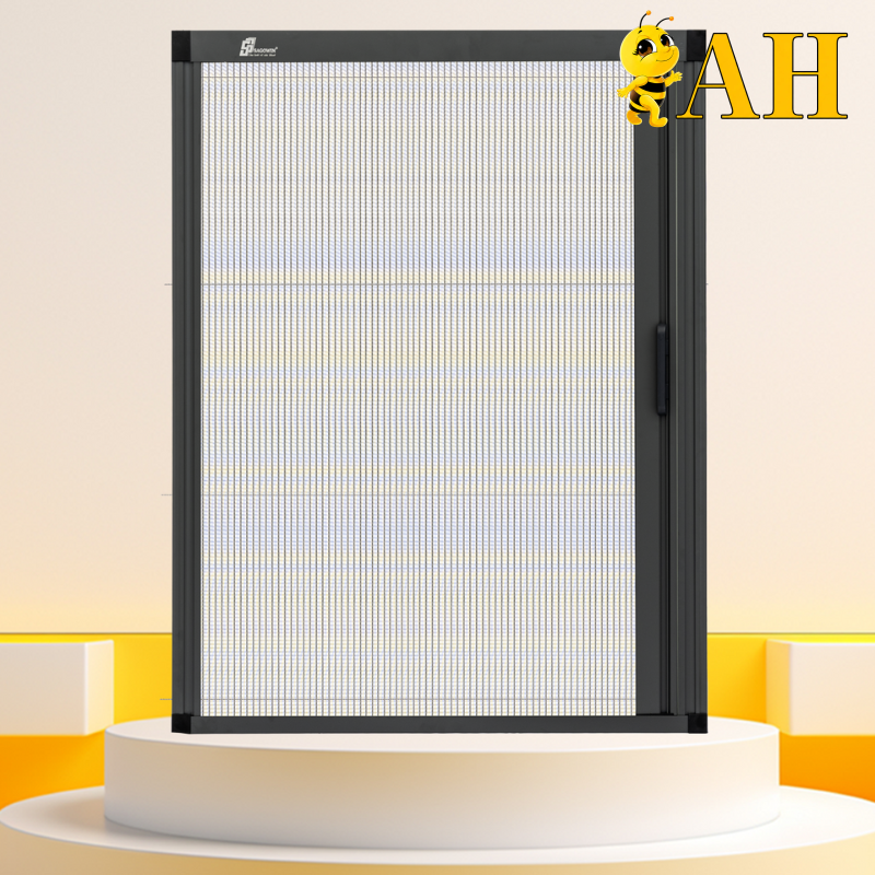 Chain rail door combined with honeycomb curtain