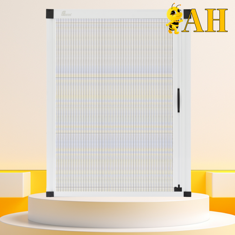 Chain rail door combined with honeycomb curtain