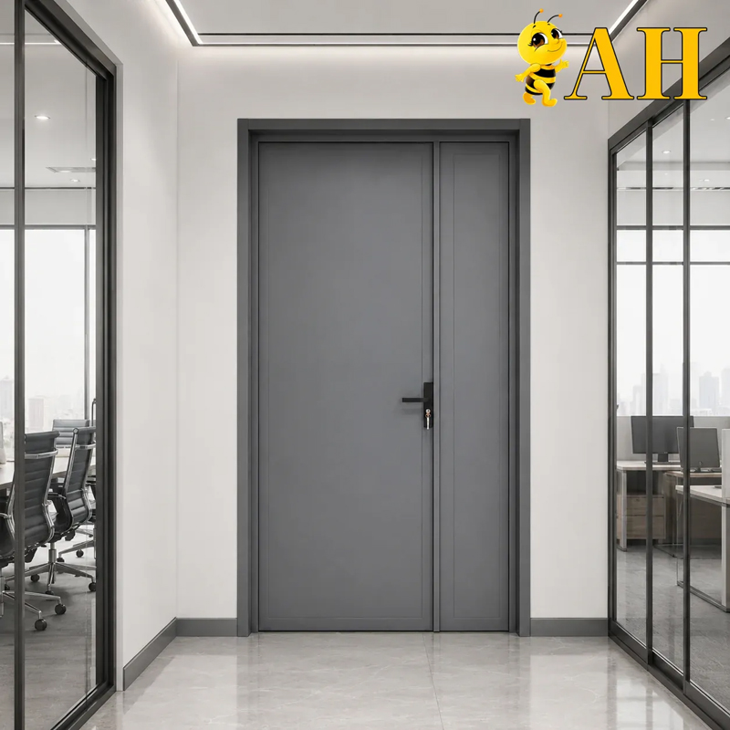 Xingfa Gray aluminum door