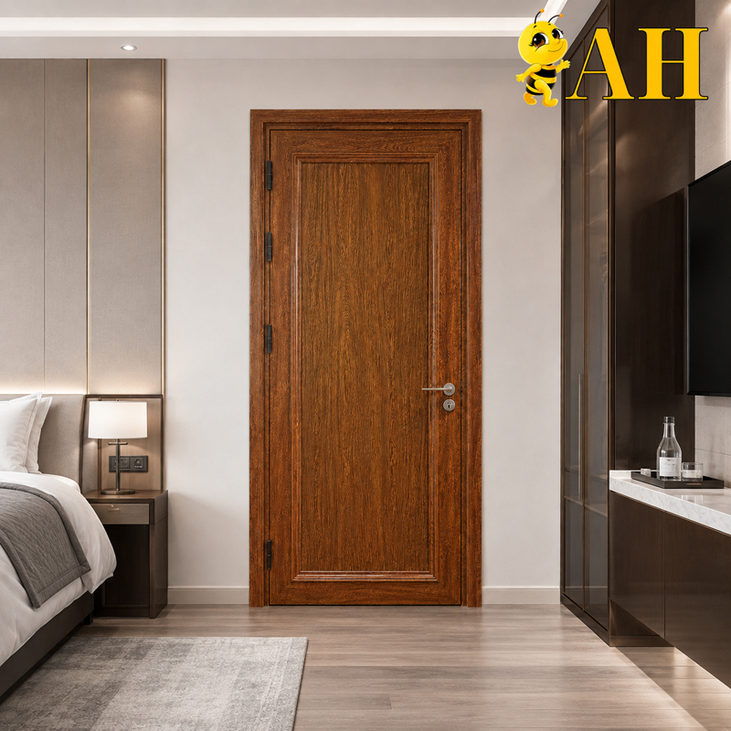 Lim wood grain aluminum door