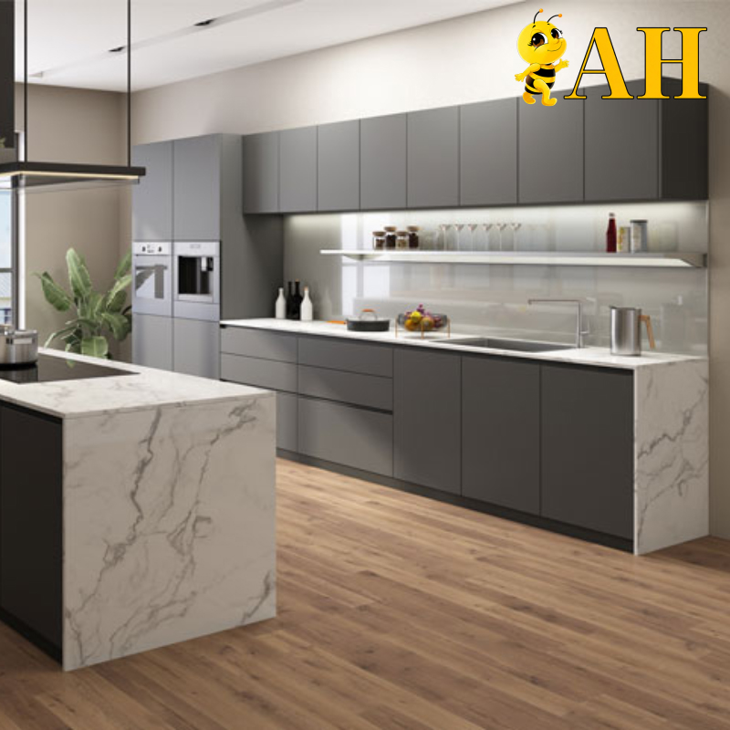 Parallel kitchen cabinet