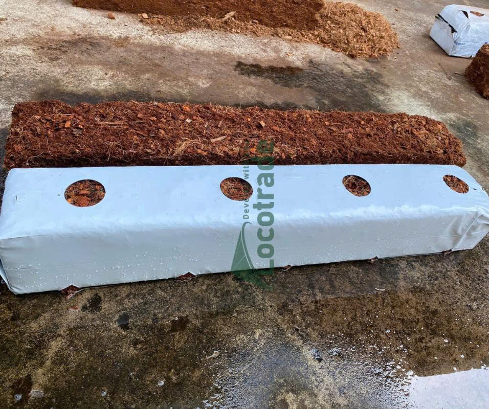 Coir grow bag slab